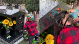VÍDEO: Menino de 2 anos viraliza e emociona internautas ao visitar lápide da mãe no cemitério