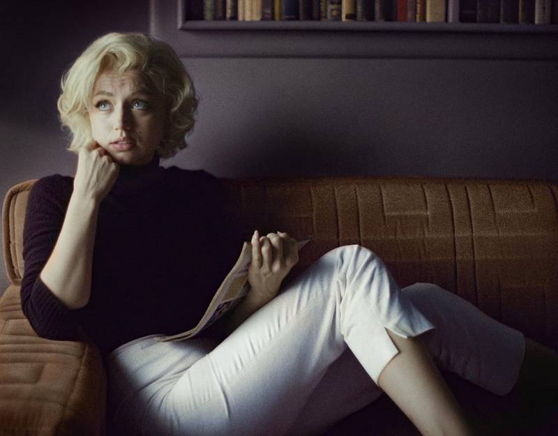 Ana de Armas como Marilyn Monroe para o filme 'Blonde'