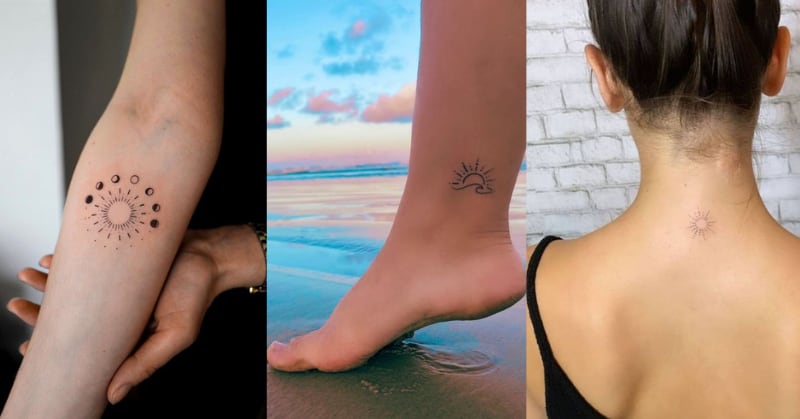 Tatuagens femininas de sol