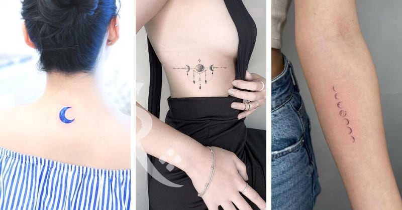 tatuagens femininas de lua