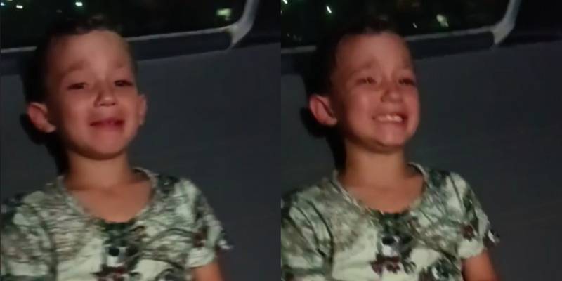 Mãe leva filho de surpresa para ver o avô no dia do aniversário e garotinho cai no choro