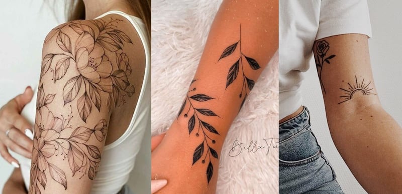 Tatuagens femininas no braço
