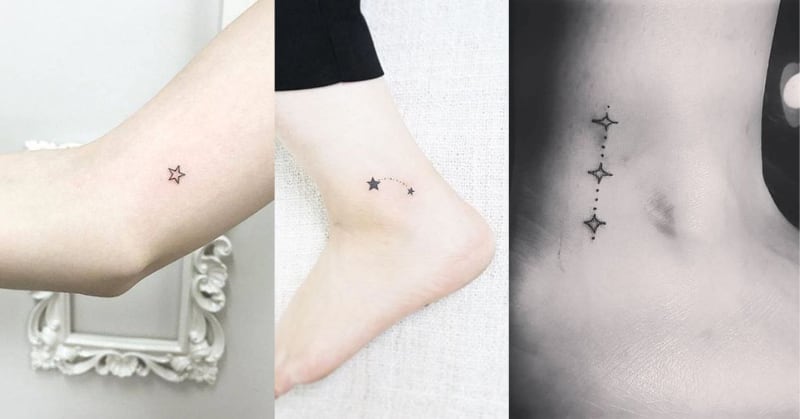 tatuagens femininas de estrelas minimalistas