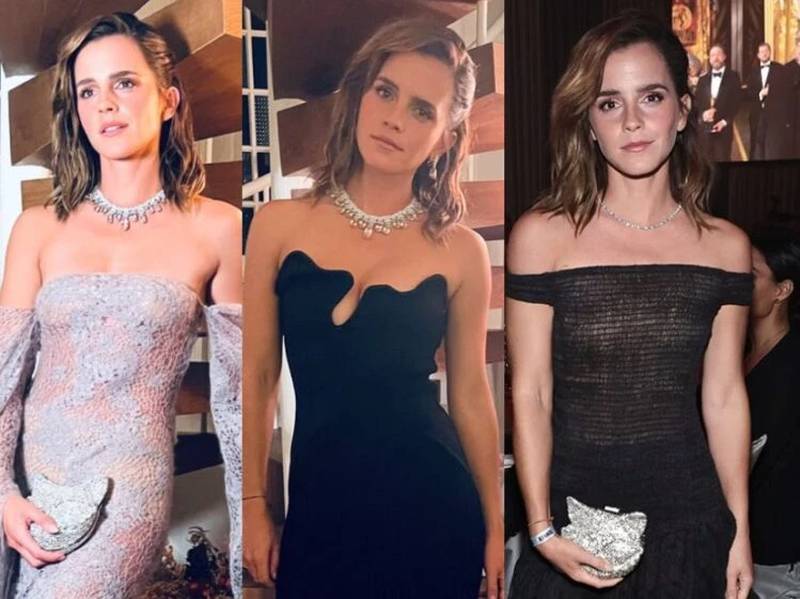 Emma Watson usou não um, mas três vestidos na noite do Oscar. Vem conferir os modelitos