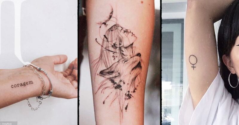 Tatuagens de borboleta minimalistas para mulheres que evoluíram e