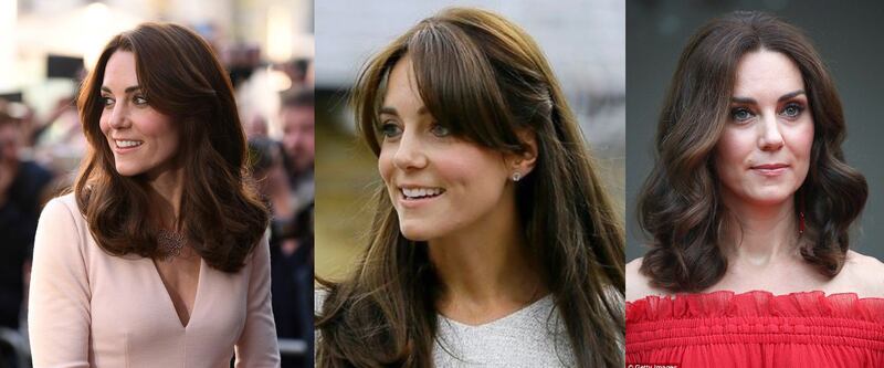 cortes de cabelo da Kate Middleton
