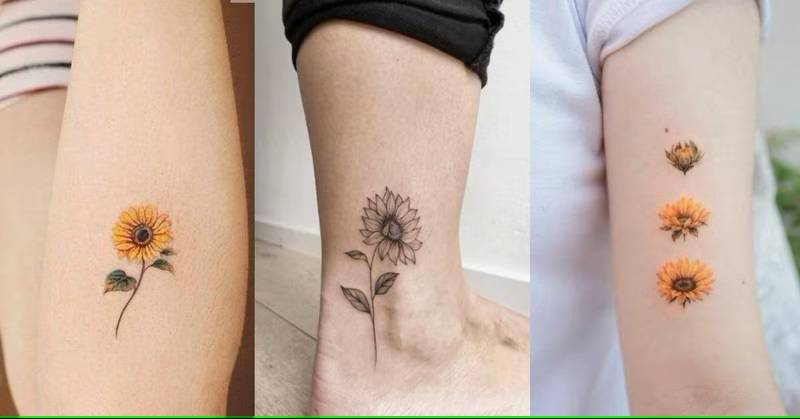 tatuagens de girassóis
