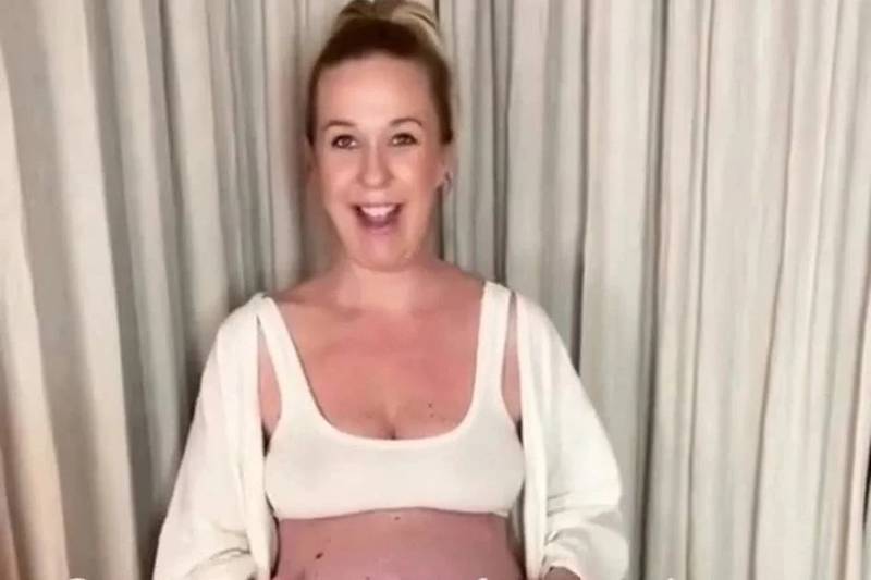 Vídeo: mulher grávida impressiona ao mostrar barriga gigante durante a gestação