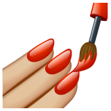 Emoji de pintarse las uñas