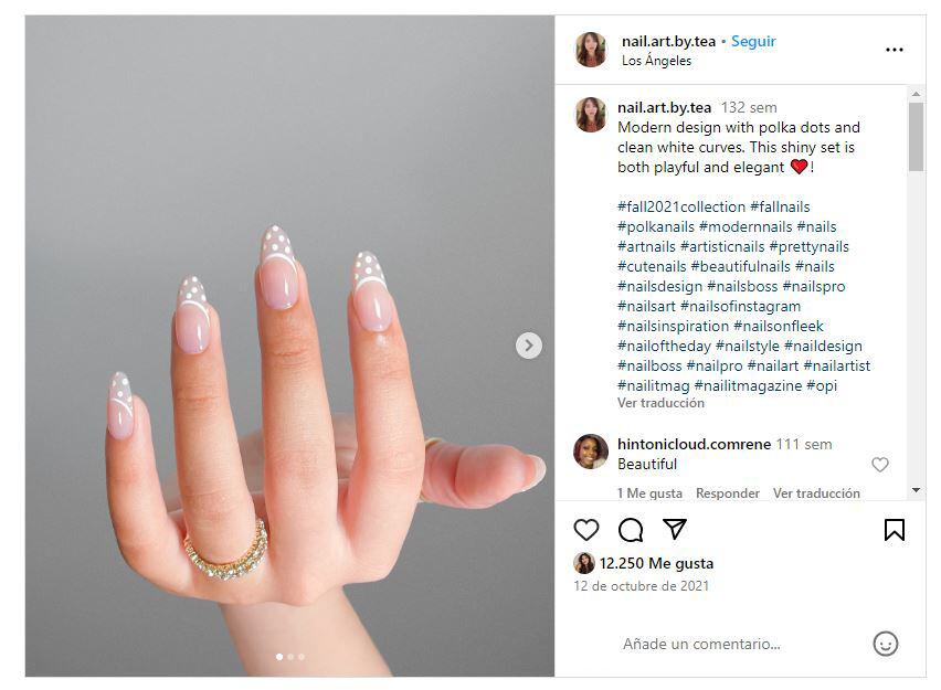 Las 'dot nails' son la última tendencia en cuanto a manicuras para esta temporada primaveral