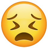 Emoji de cara desesperada