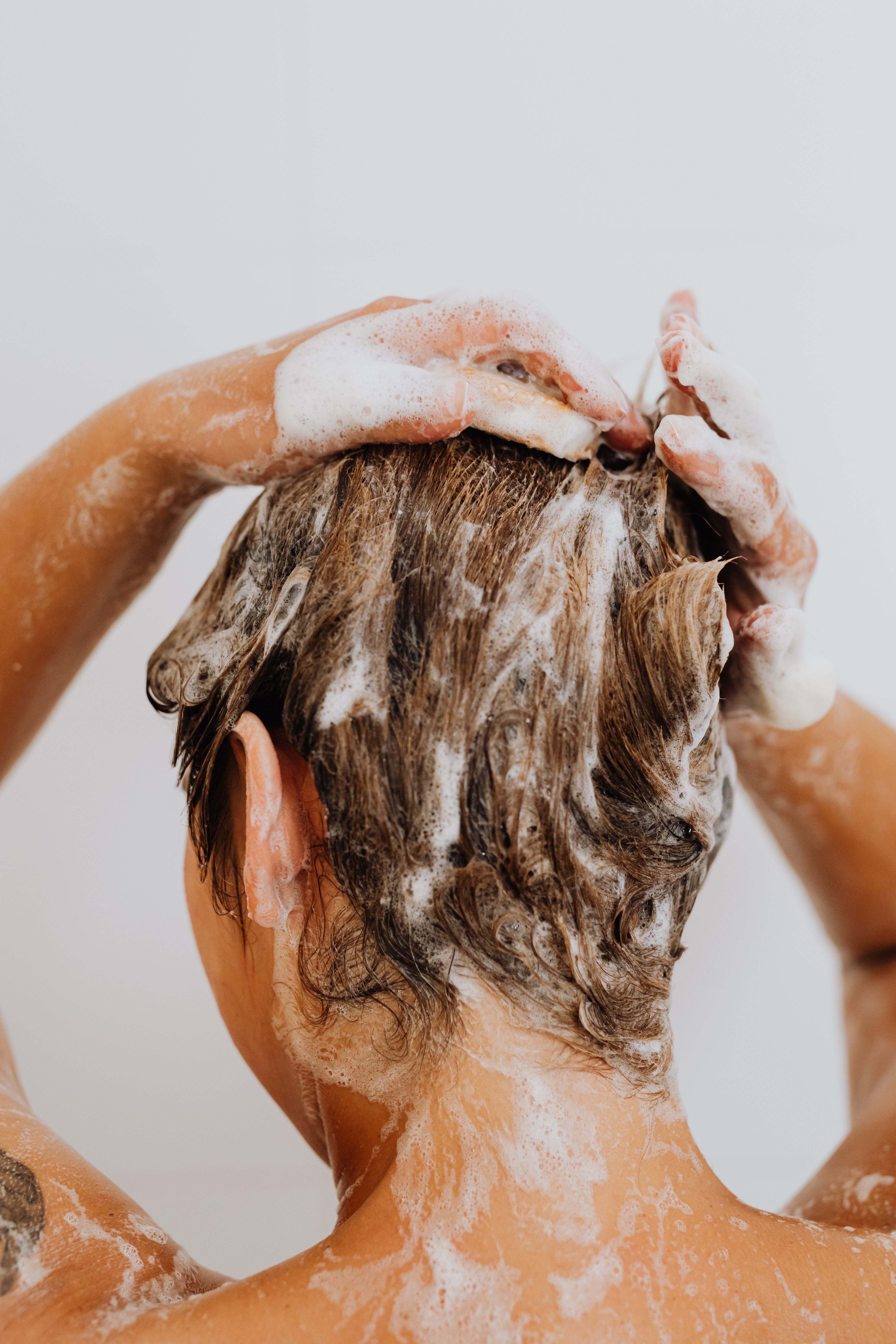 Lavando o cabelo