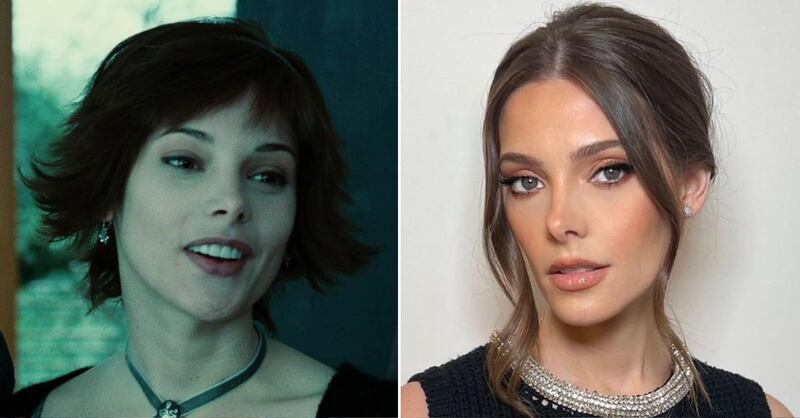 Ashley Greene en 'Crepúsculo' y en la actualidad