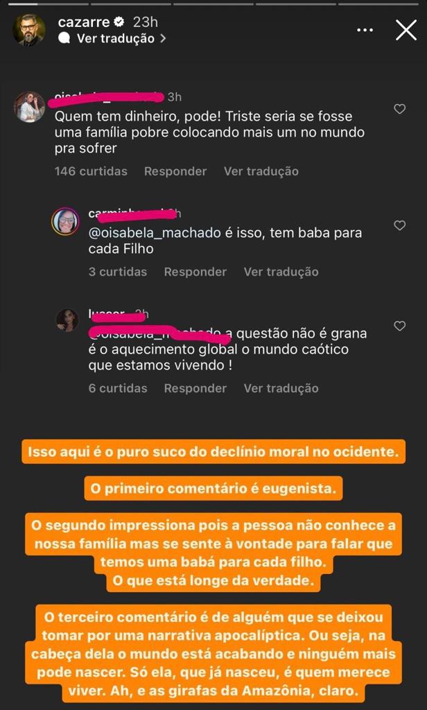 Juliano Cazarré via Instagram Stories