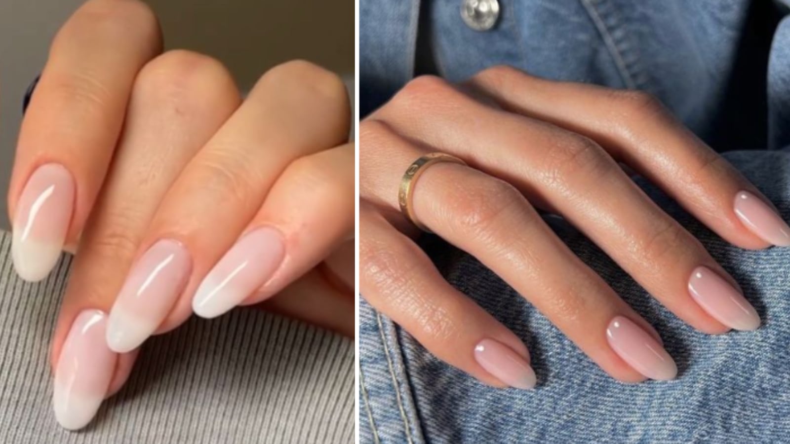 Naked french nails
