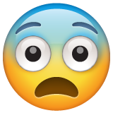 Emoji de cara asustada