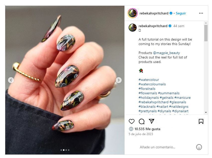 El 'dark nail art' es sofisticado y nunca pasa de moda