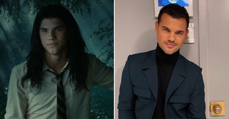 Taylor Lautner en 'Crepúsculo' y en la actualidad