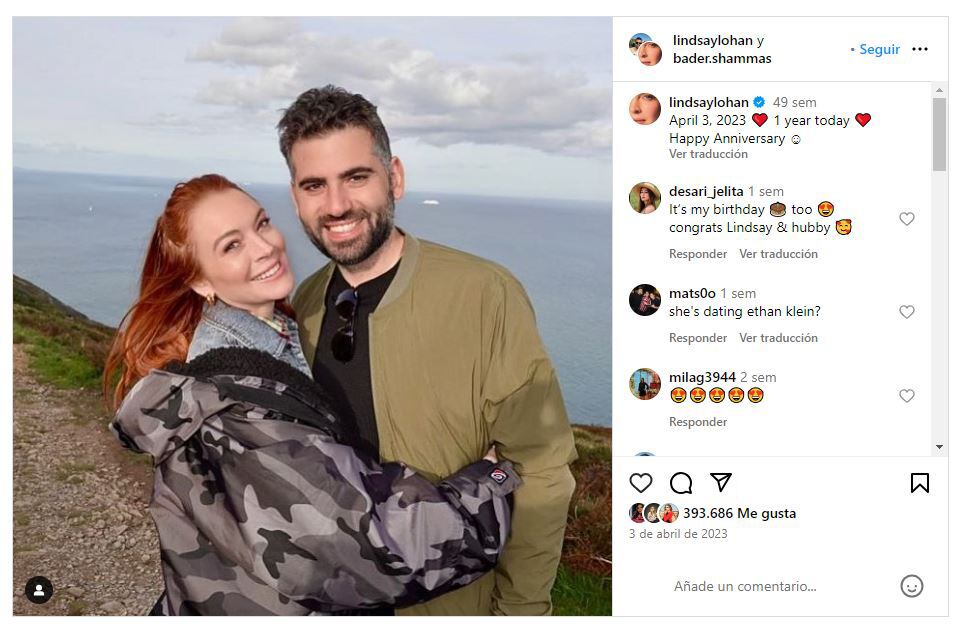 Lindsay Lohan y su esposo, Bader Shammas