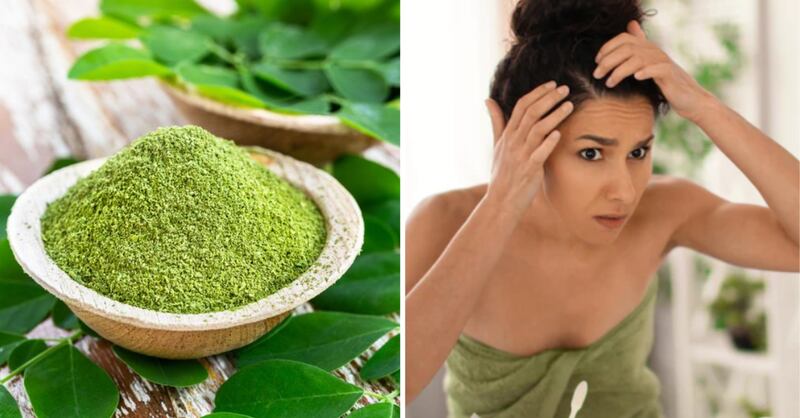Pintar el cabello con henna para disimular las canas