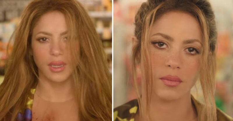 Shakira llorando