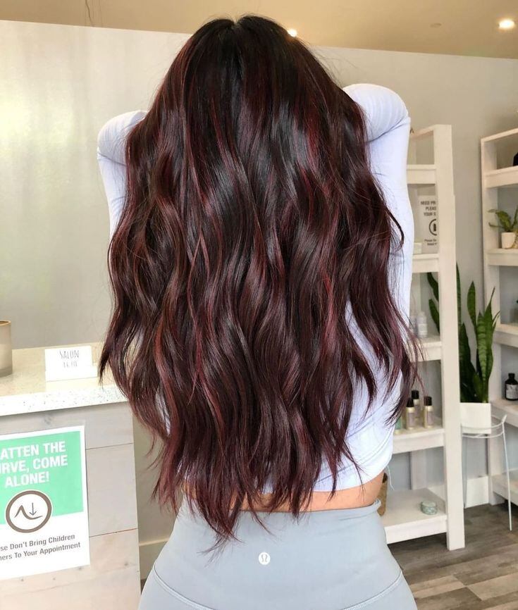 Mechas Burgundy