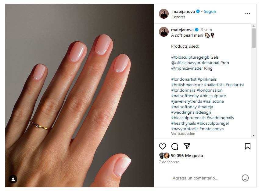 Las uñas para novias deben ser elegantes y sobrias, pero también únicas