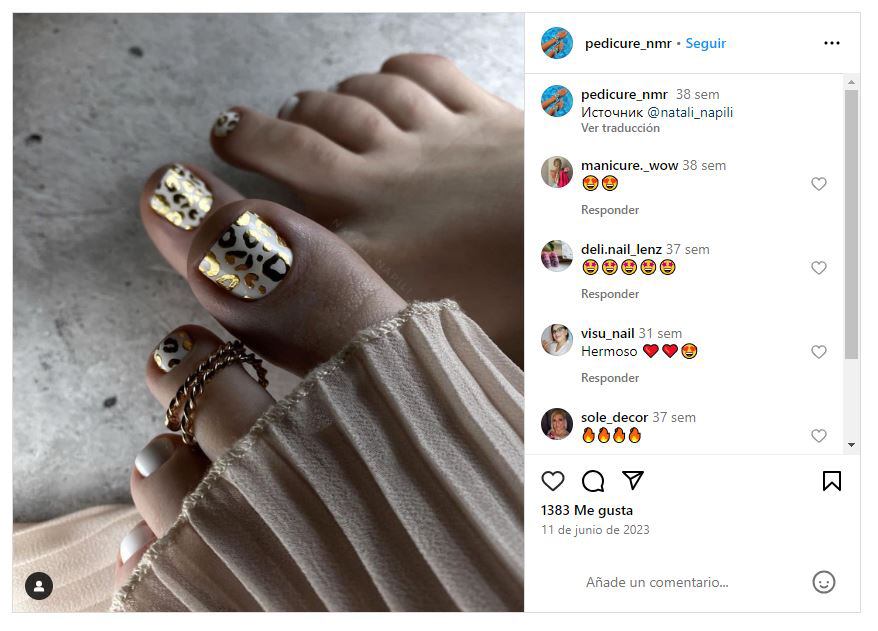Los diseños de uñas para los pies elegantes se llevarán mucho en primavera-verano