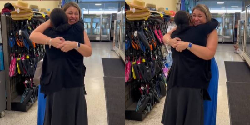Mulher reencontra babá após 25 anos sem vê-la